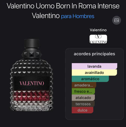 VALENTINO Born In Roma Eau De Parfum Intense para Hombre 100ml